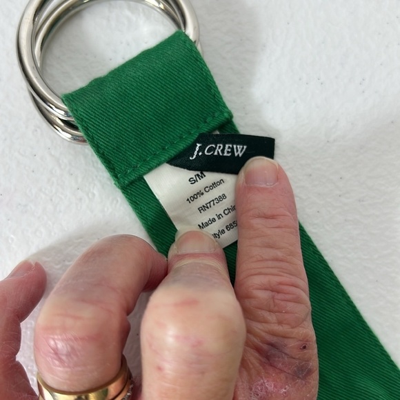 J. Crew S/M Novelty Print Belt Bundle of 2 - Watermelon & Polka Dot - Picture 3 of 11